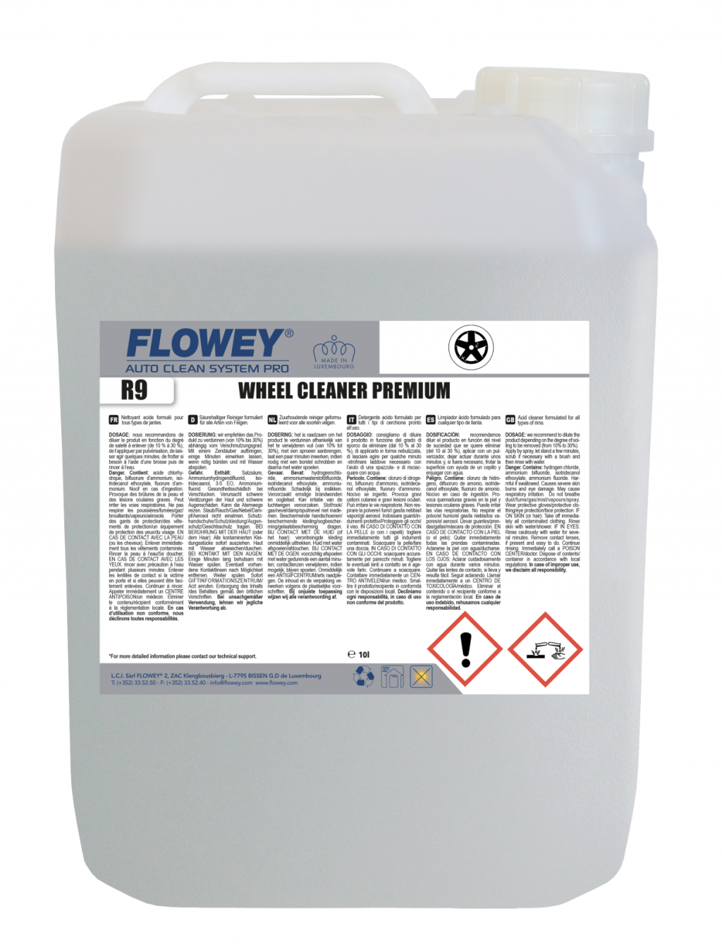 R9 Wheel Cleaner Premium - Čistilo za platišča Premium