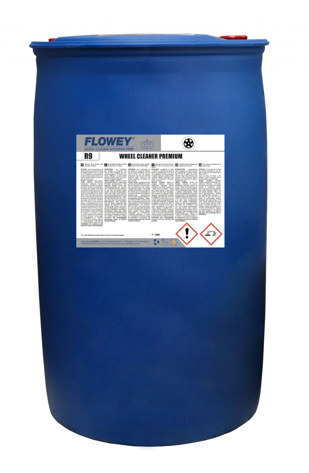 R9 Wheel Cleaner Premium - Čistilo za platišča Premium