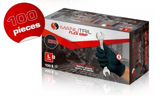 Nitrilne rokavice Flex Grip, črne