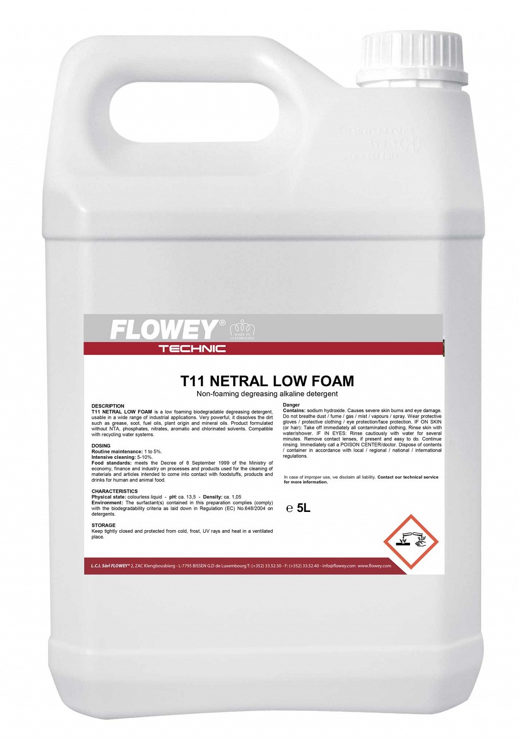 T11 Netral Low Foam - Nizko peneče alkalno razmaščevalno sredstvo