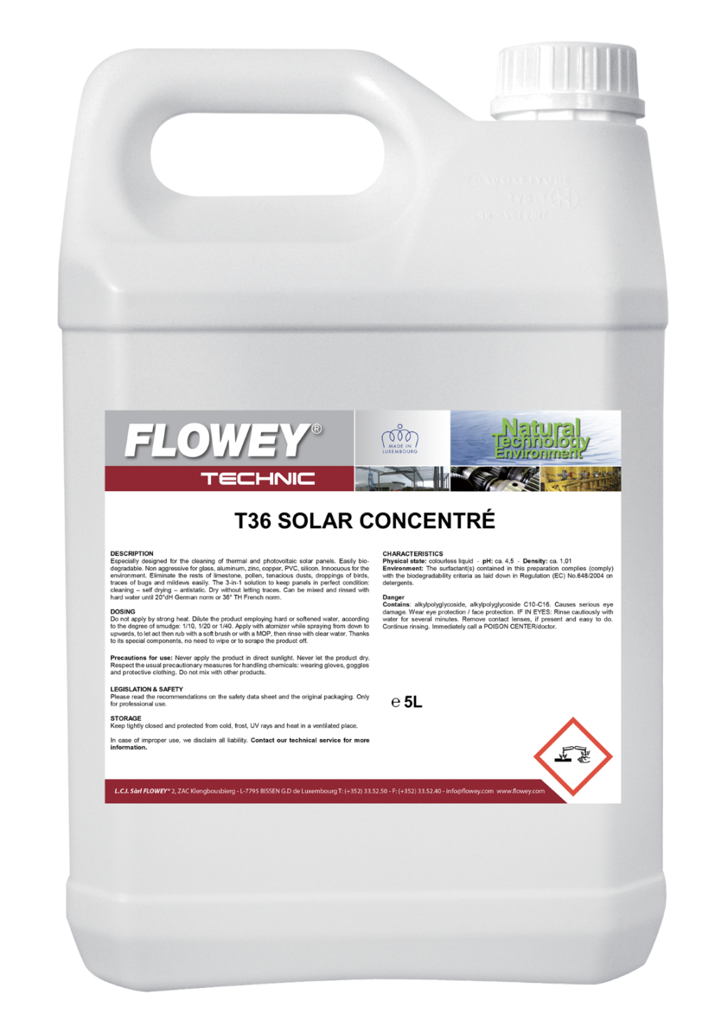 T36 Solar Concentré - Koncentrirano čistilo za sončne plošče