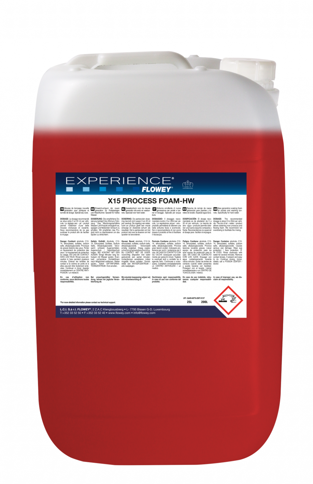 X15 Process Foam-HW - Aktivna pena za pranje, za trdo vodo