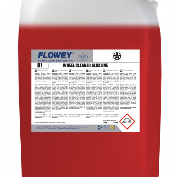R1 Wheel Cleaner Alkaline - Čistilo za platišča, alkalno