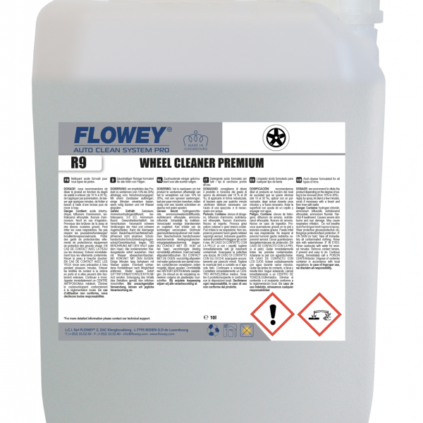 R9 Wheel Cleaner Premium - Čistilo za platišča Premium