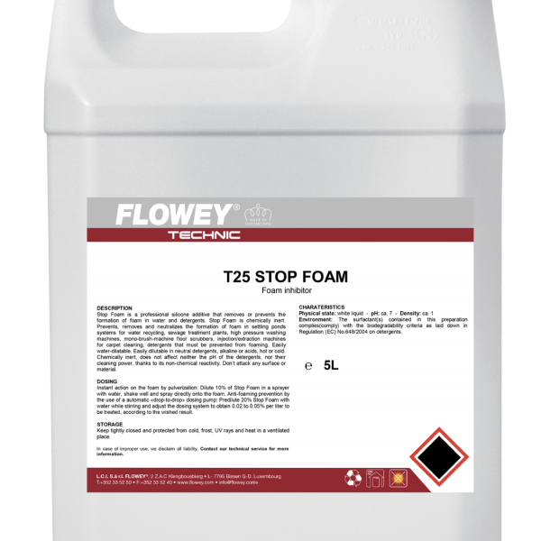 T25 Stop Foam - Sredstvo za preprečevanje penjenja
