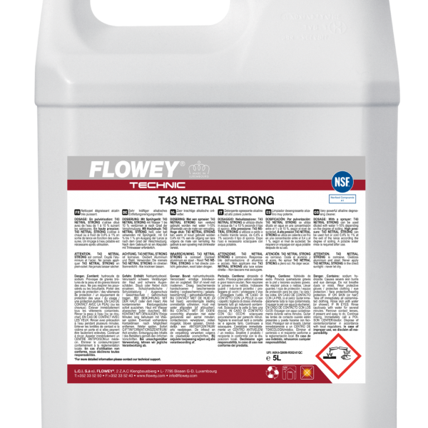 T43 Netral Strong - Zelo močno alkalno razmastilo