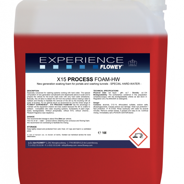 X15 Process Foam-HW - Aktivna pena za pranje, za trdo vodo