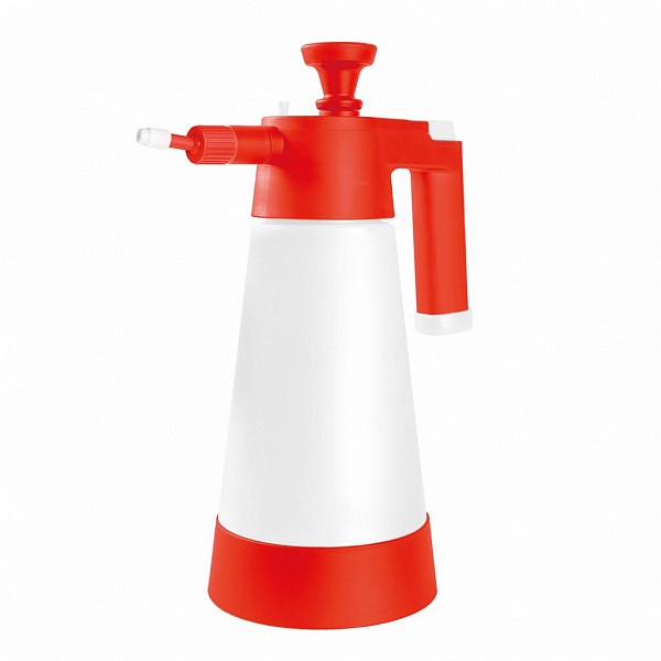 Ročna tlačna pršilka za kisline, 1,5 L, rdeča