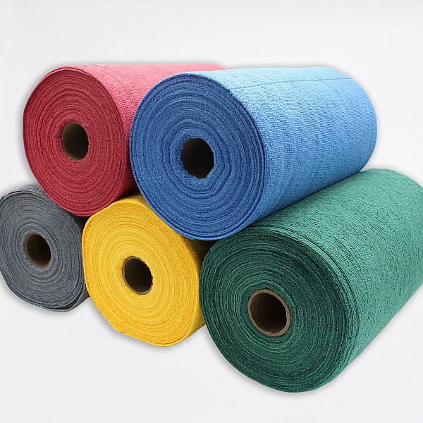 Krpe iz mikrovlaken na roli Tricot First, 75 kos, 30 × 30 cm, modre