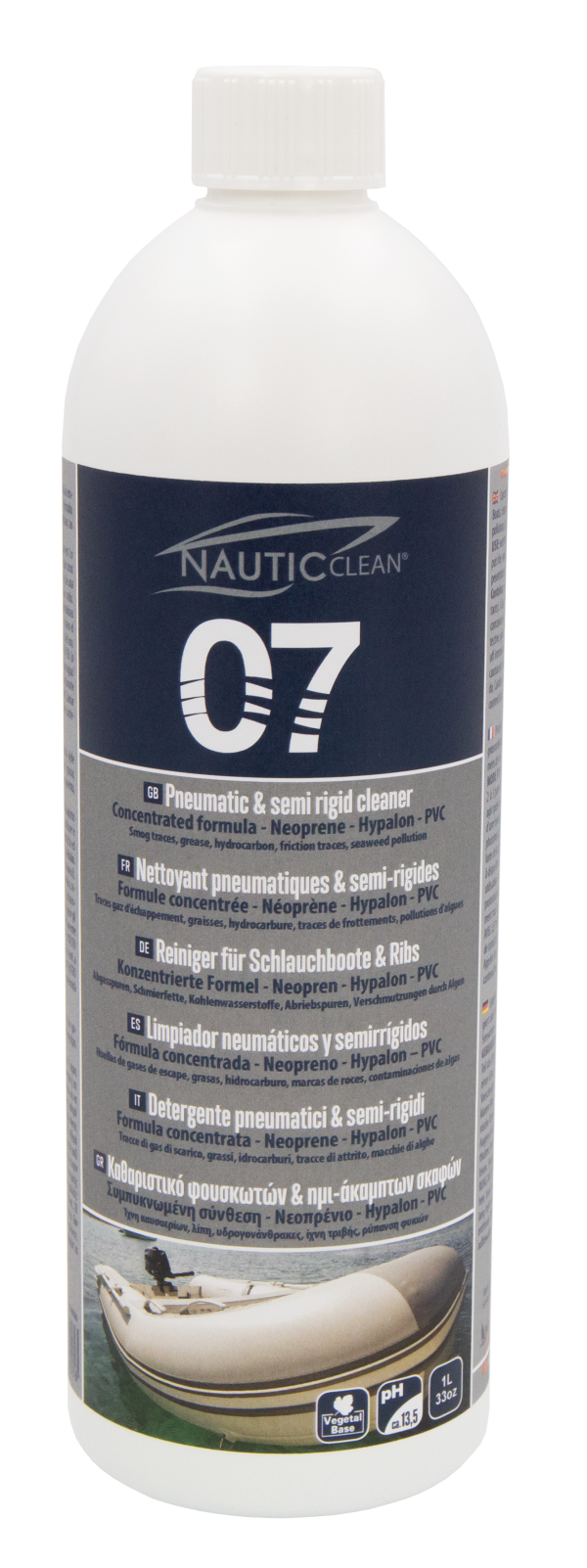 07 Pneumatic & Semi-rigid Cleaner Concentrated Formula - Čistilo za gumenjake, koncentrirana formula